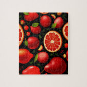 Puzzle Motif de fruits rouges mignons (Vertical)