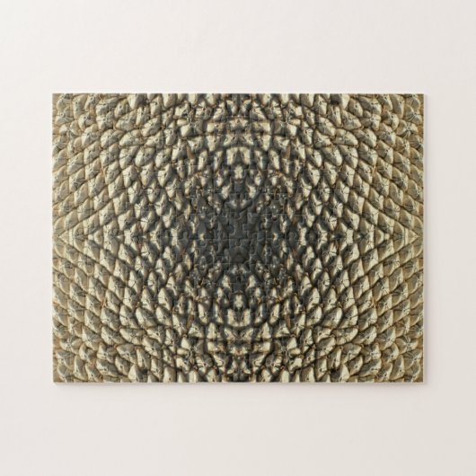 Puzzle - Motif de graines de tournesol (Horizontal)