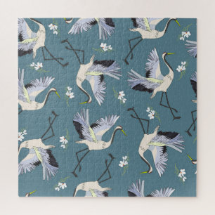 Puzzle Motif de grue, illustration Flying Bird.