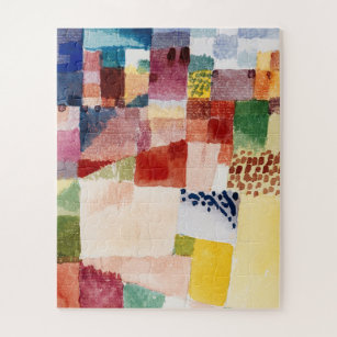 Puzzle Motif de Hammamet par Paul Klee, Art Abstrait