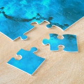 Puzzle Motif de kaléidoscope bleu glace givrée (Côté)