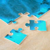 Puzzle Motif de kaléidoscope bleu glace givrée (Côté)