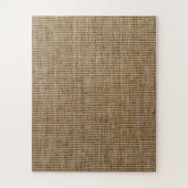 Puzzle motif de la nature de burlap rustique (Vertical)