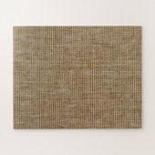 Puzzle motif de la nature de burlap rustique (Horizontal)