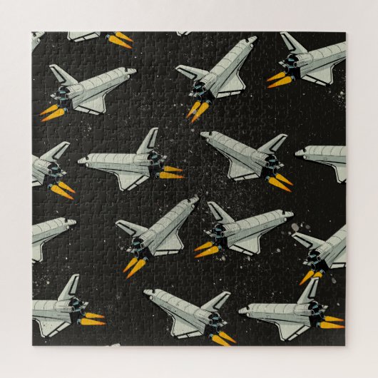 Puzzle motif de la navette spatiale vintage (Vertical)