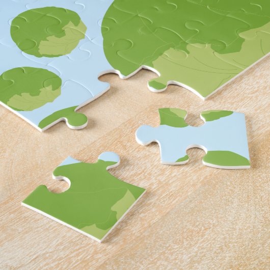 Puzzle Motif de laitue (Côté)