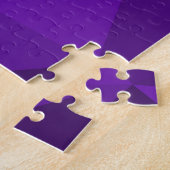 Puzzle Motif de maille géométrique noir violet (Côté)