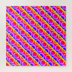 Puzzle Motif de mandala à pétale coloré