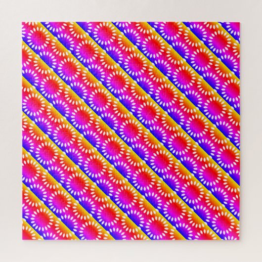 Puzzle Motif de mandala à pétale coloré (Vertical)