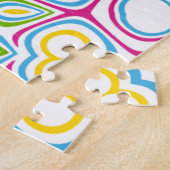 Puzzle Motif de mandala multicolore coloré (Côté)