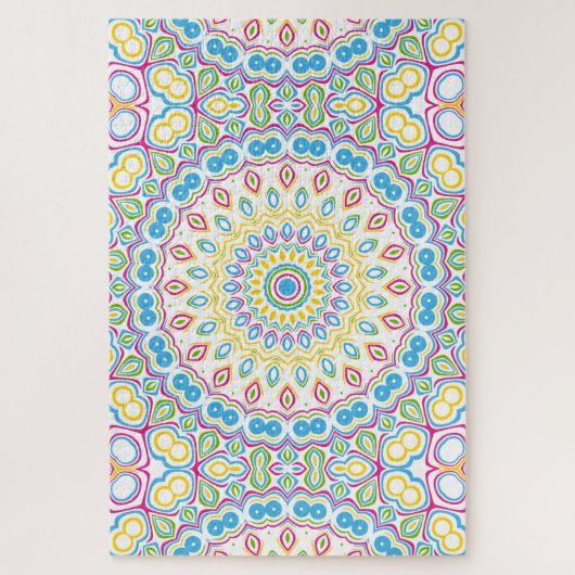 Puzzle Motif de mandala multicolore coloré (Vertical)