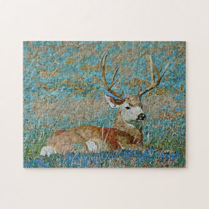 Puzzle Motif de mosaïque Deer Buck Imprimer