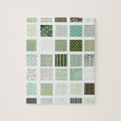 Puzzle Motif de mosaïque vert d'édredon (Vertical)