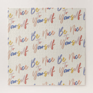 Puzzle Motif de motivation coloré tiré à la main