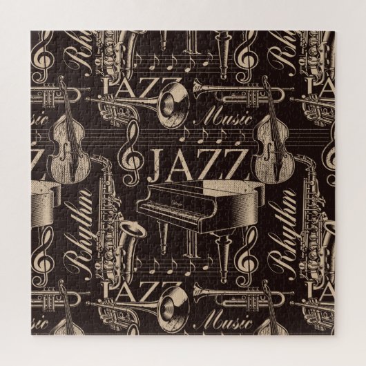 Puzzle Motif de musique jazz (Vertical)