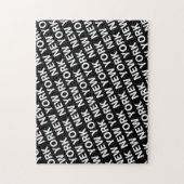 Puzzle Motif de New York White (Vertical)