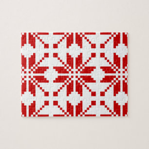 Puzzle Motif de Noël des flocs de neige de Noël