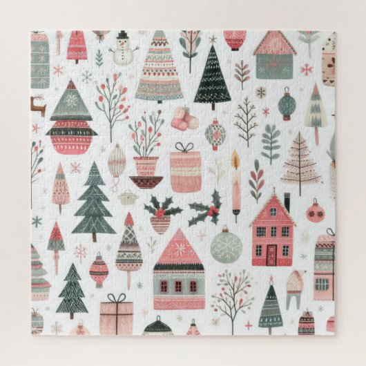 Puzzle Motif de Noël scandinave (Vertical)