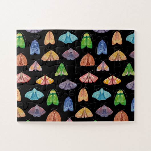 Puzzle Motif de papillon de nuit magique. Papillon mystiq (Horizontal)