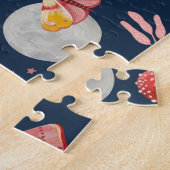 Puzzle Motif de papillon magique et de champignons. Soiré (Côté)