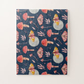 Puzzle Motif de papillon magique et de champignons. Soiré (Vertical)