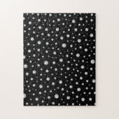 Puzzle Motif de perle sur fond noir (Vertical)