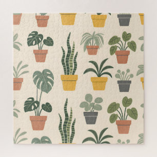 Puzzle Motif de plantes d'intérieur en pot