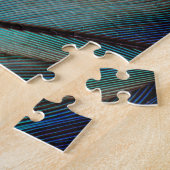 Puzzle Motif de plume bleue (Côté)