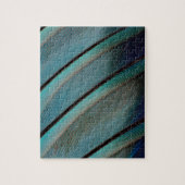 Puzzle Motif de plume bleue (Vertical)