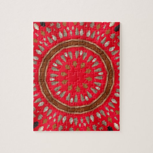 Puzzle motif de pointe de flèche (Vertical)