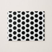 Puzzle Motif de points noir et blanc (Horizontal)