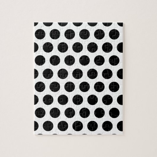 Puzzle Motif de points noir et blanc (Vertical)