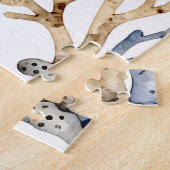 Puzzle Motif de récif de corail à l'aquarelle (Côté)