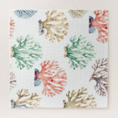 Puzzle Motif de récif de corail à l'aquarelle (Horizontal)