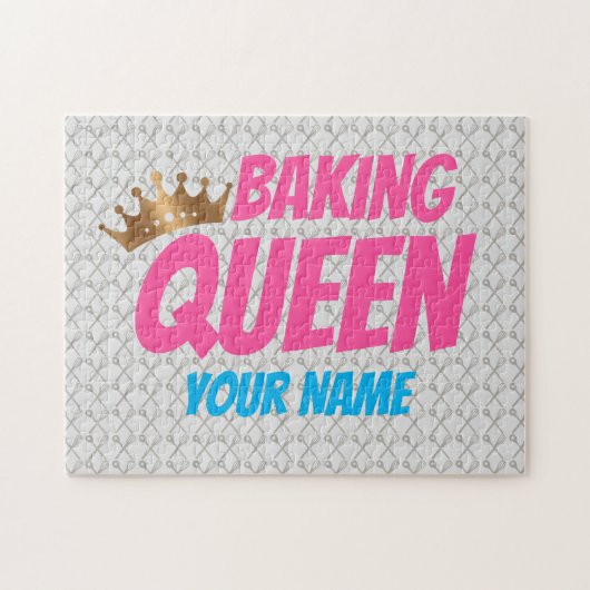 Puzzle Motif de Reine de la Pâtisserie pour les Amateurs  (Horizontal)