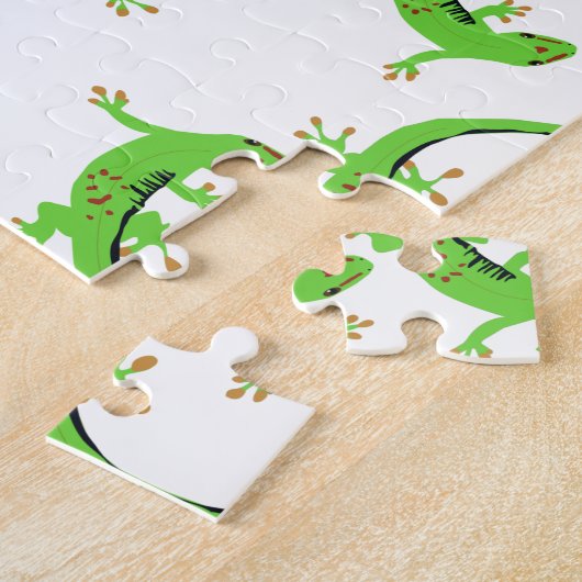 Puzzle Motif de reptile Gecko Lizard  (Côté)