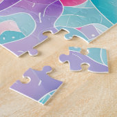 Puzzle Motif de ruban abstrait pastel (Côté)