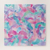 Puzzle Motif de ruban abstrait pastel (Horizontal)