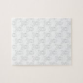 Puzzle Motif de ruban blanc (Horizontal)