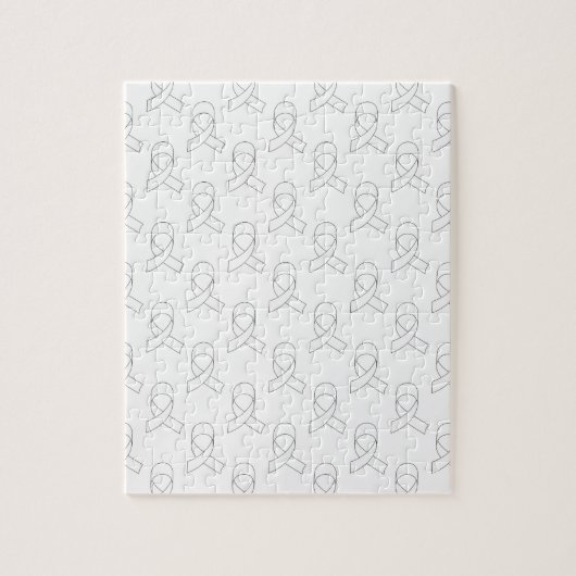 Puzzle Motif de ruban blanc (Vertical)