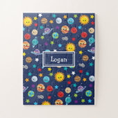 Puzzle Motif de système solaire pour enfants (Vertical)