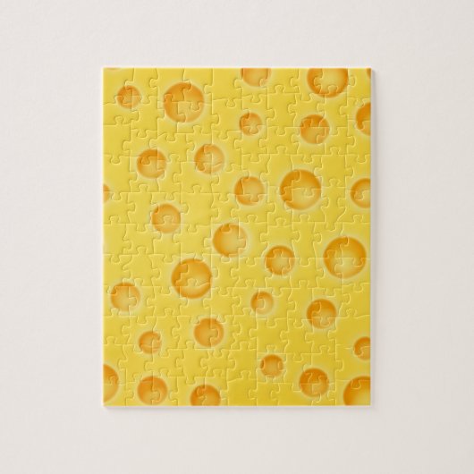 Puzzle Motif de texture de Cheezy de fromage suisse (Vertical)
