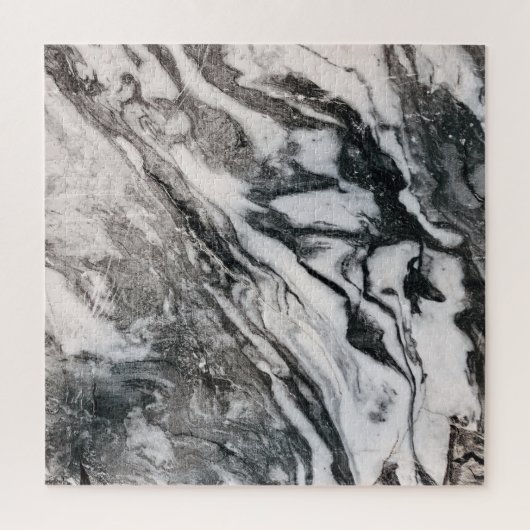 Puzzle Motif de texture noir et Marbre blanc (Vertical)
