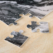 Puzzle Motif de texture noir et Marbre blanc (Côté)