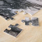 Puzzle Motif de texture noir et Marbre blanc (Côté)