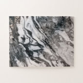 Puzzle Motif de texture noir et Marbre blanc (Horizontal)