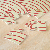 Puzzle Motif de texture papier d'onde dorée (Côté)