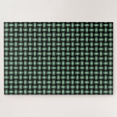 Puzzle Motif de tissage noir vert (Horizontal)
