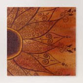 Puzzle Motif de tournesol Abstrait (Horizontal)