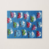 Puzzle Motif de tracteur (fond bleu) (Horizontal)